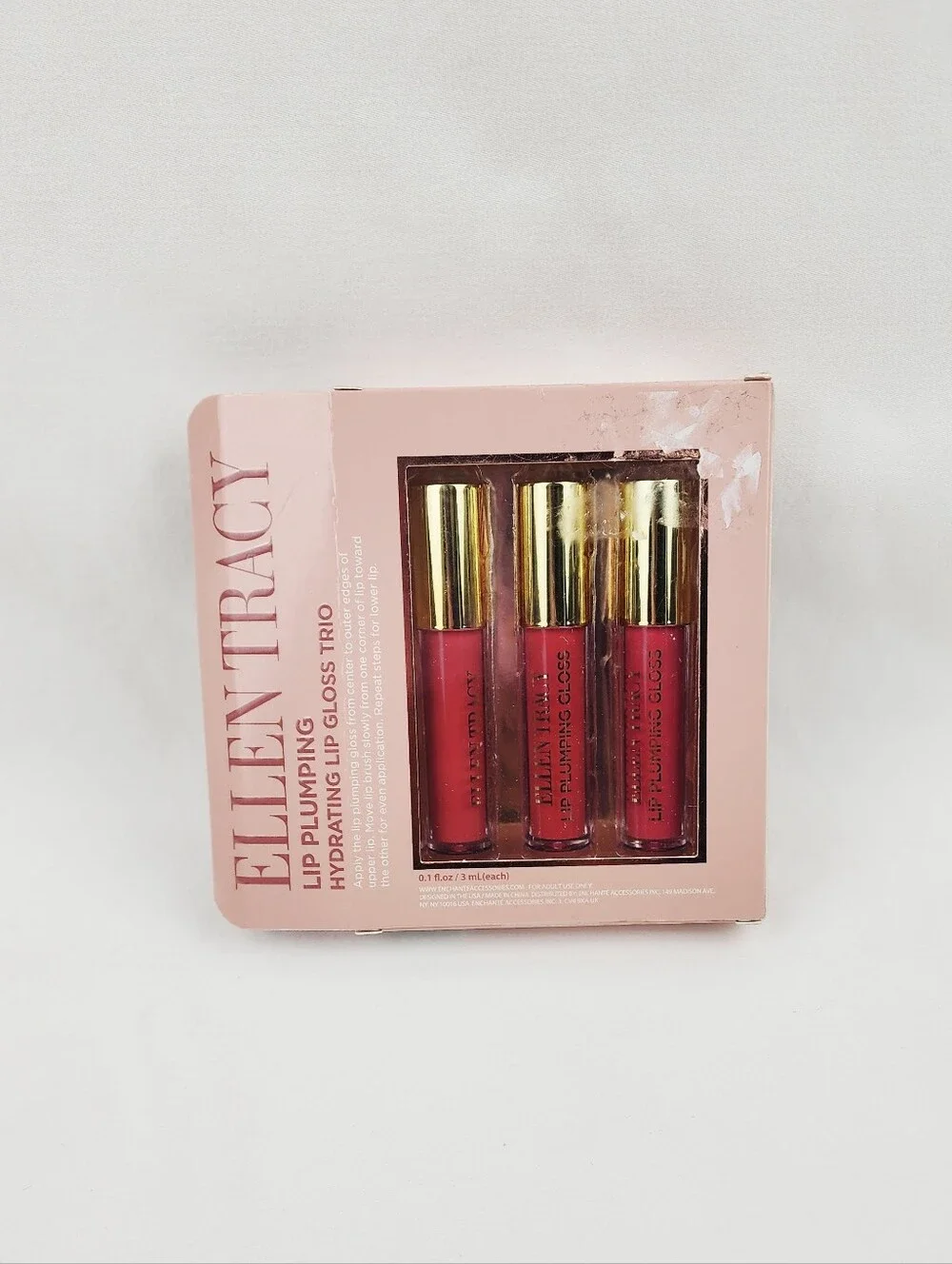 Ellen Tracy Lip Plumping Hydrating Lip Gloss Trio